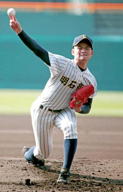 明石商・中森 昨年の星稜奥川に並んだ１４６キロ　２年生エース１４１球完投