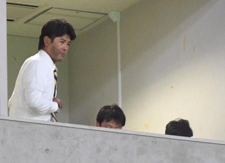 　視察のためヤフオクドームを訪れた日本代表の稲葉監督
