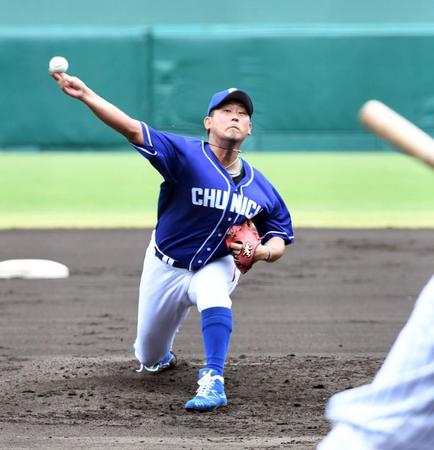 ウエスタンリーグ、阪神戦に先発した＝甲子園（撮影・佐藤厚）