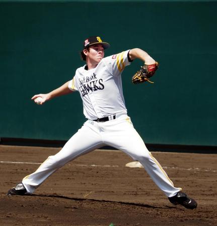 　３軍交流試合で好投したスチュワート