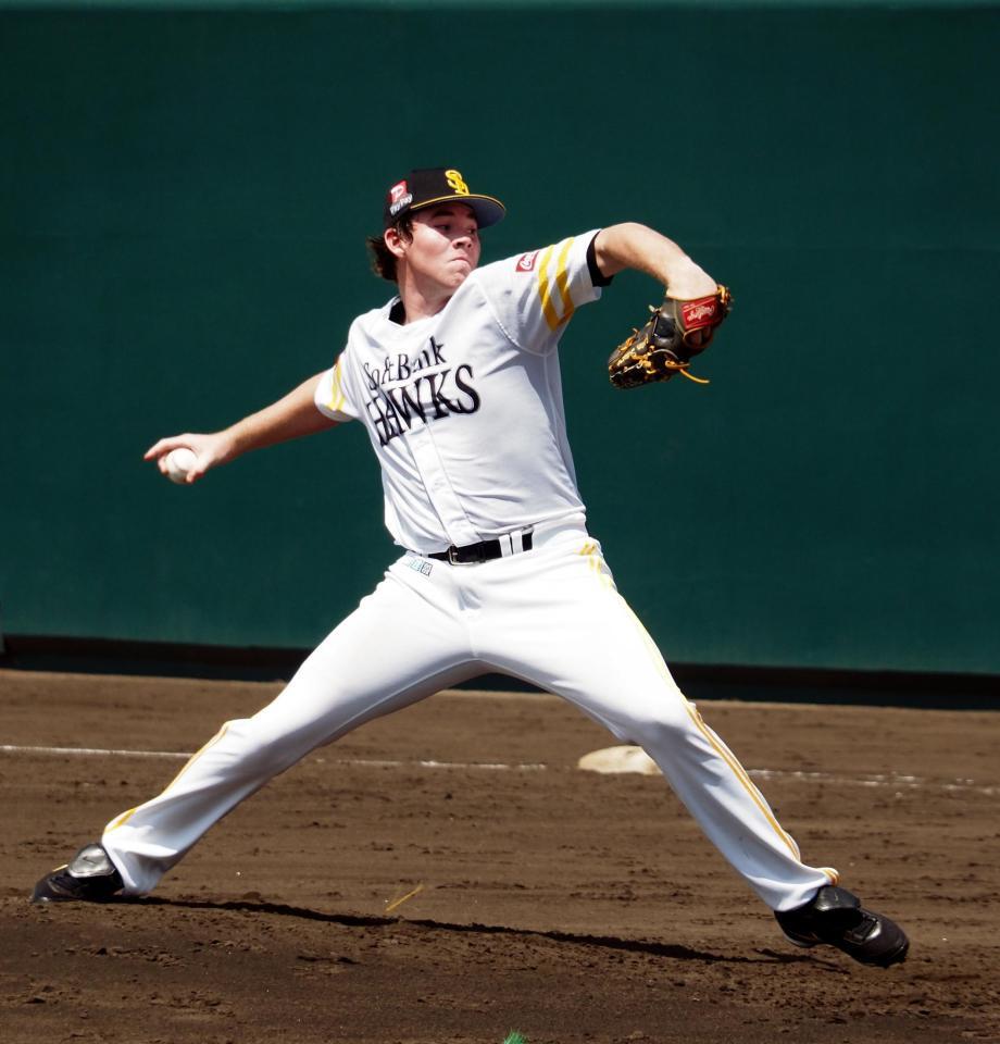 　３軍交流試合で好投したスチュワート