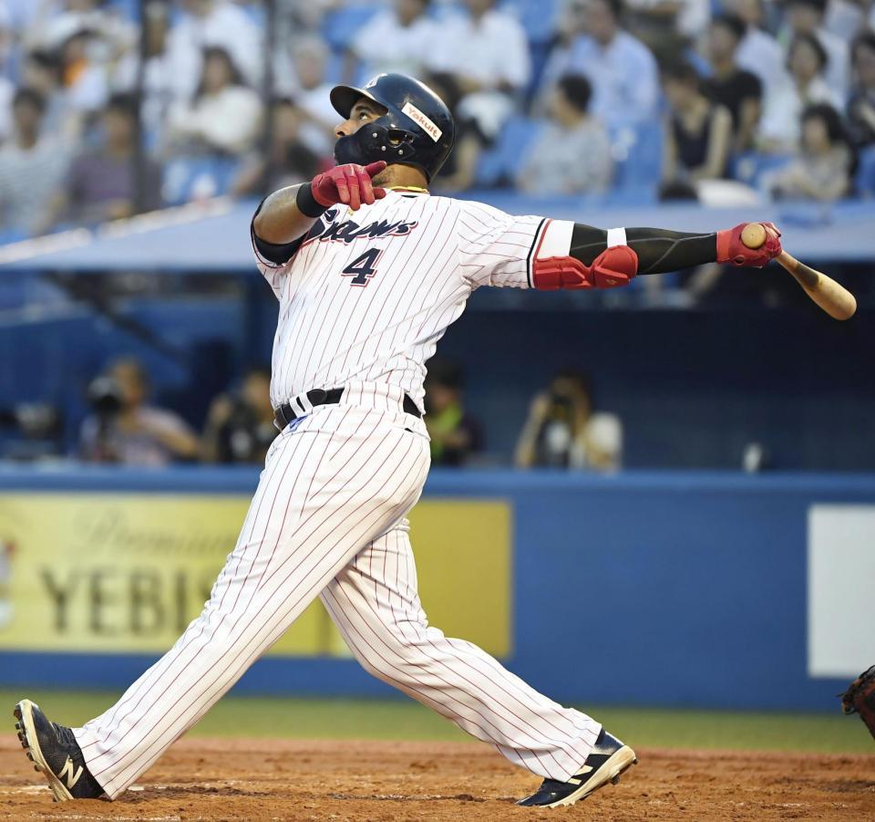 ヤクルト バレンティンが反撃の22号ソロ 完璧に打てた 60打点に到達 野球 デイリースポーツ Online ヤクルト バレンティンが反撃の22号ソロ 完璧に打てた 60打点に到達 野球 デイリースポーツ Online