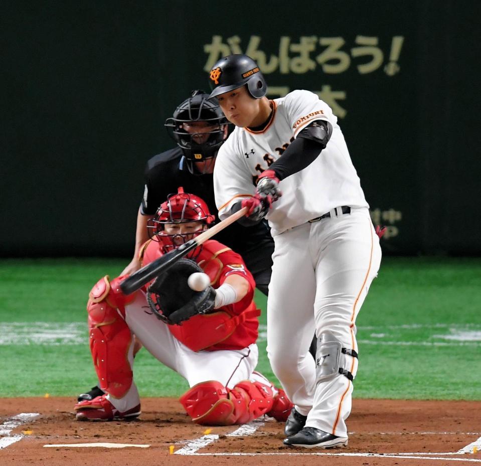 巨人岡本が先制の適時打 苦手の広島九里から貴重な一打/野球/デイリースポーツ online