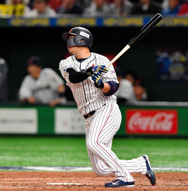 侍ジャパン浅村がバースデータイムリー 1点差に迫る/野球