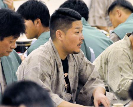 　ＤｅＮＡの選手会納会に参加した筒香嘉智外野手＝２０日、静岡県伊豆市