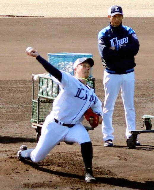 西武・松坂、キャンプ快投締め　初の対打者投球５５球で２安打　侍コンビ封じた