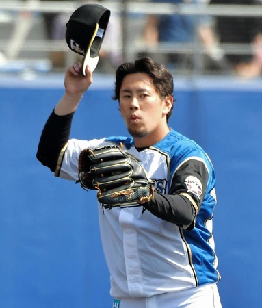 　４回、１回で４三振の珍記録を達成した西村（撮影・出月俊成）