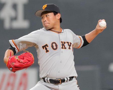 日本ハム戦に先発した巨人・田口＝札幌ドーム