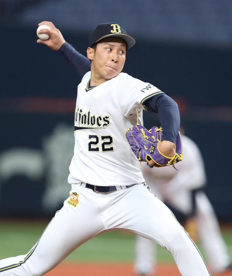 ５イニング３失点のオリックス先発の村西＝京セラドーム大阪