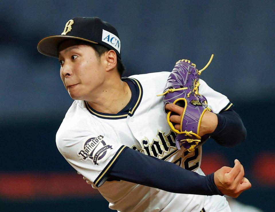 　中日戦に先発し、５回３失点の村西