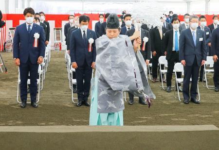 日本ハム新球場が起工式、北海道栗山監督感動「よくここまで」