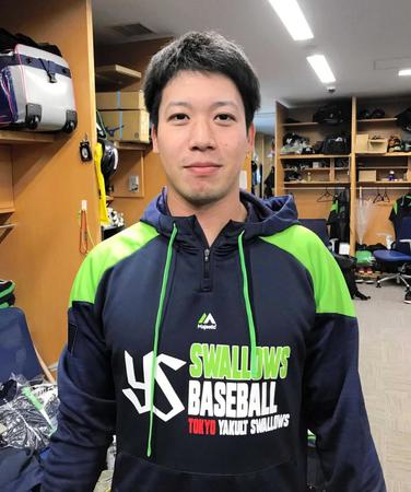 　神宮球場のメインで久しぶりの打撃練習を終えた山田（球団提供）