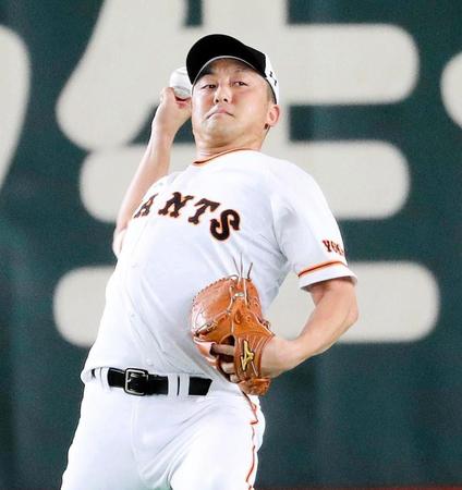 キャッチボールで調整する沢村（球団提供）