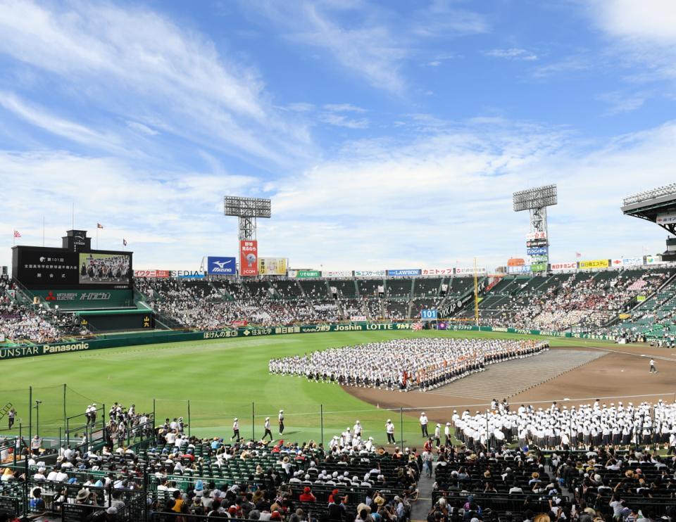 　第１０１回全国高等学校野球選手権大会の開会式