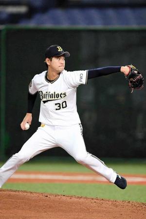 　京セラドームで投球するＫ－鈴木（球団提供）