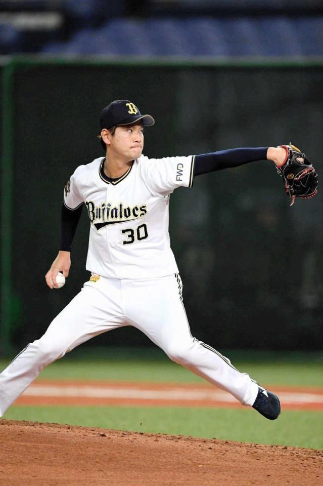 　京セラドームで投球するＫ－鈴木（球団提供）
