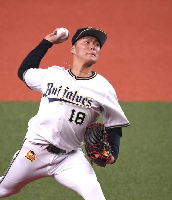 オリックス・山本は六回途中３失点　比嘉、山田、ヒギンス、神戸は無失点リレー