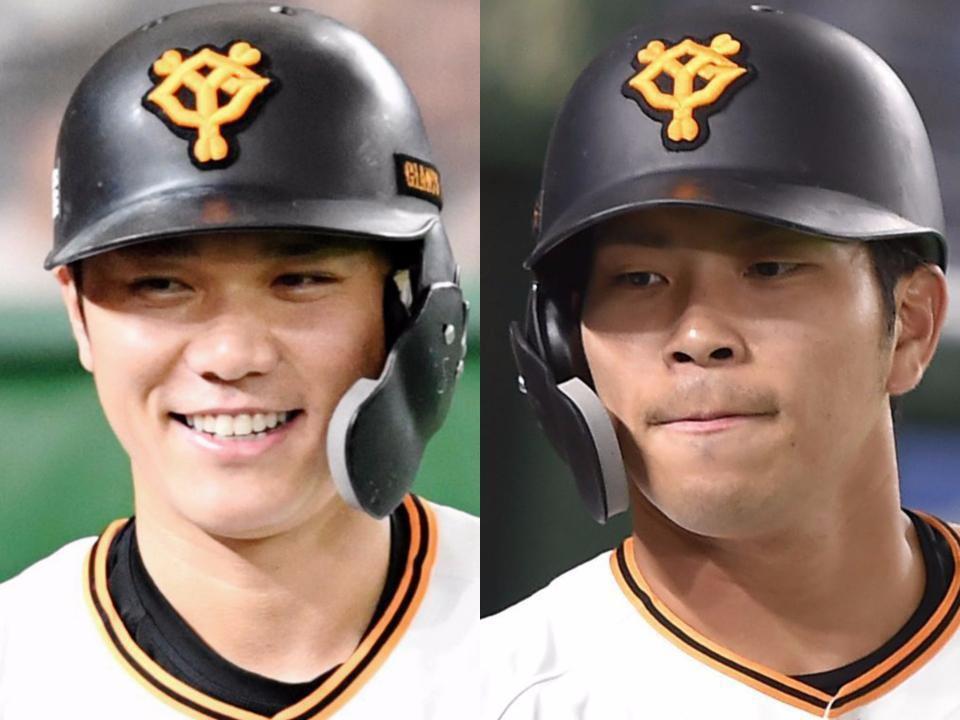 　巨人・坂本（左）と大城