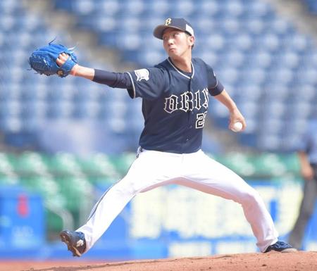 　力投する田嶋（撮影・開出牧）