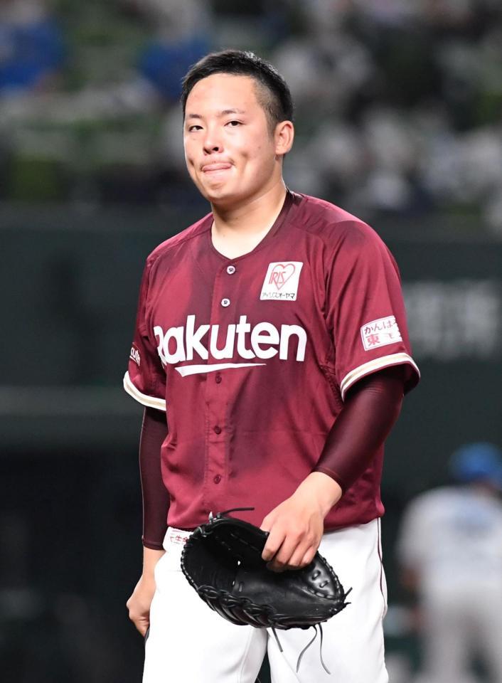 ４度目の先発も３回で降板しいまだ未勝利の楽天先発・松井裕樹＝西武ドーム（撮影・三好信也）