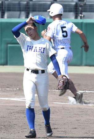 　６回、国士舘・斎藤に勝ち越し犠飛を浴びた磐城・沖