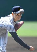 桐生一打線相手に２失点完投勝利の明石商・中森