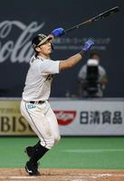 　４回日本ハム無死、大田が右越えに本塁打を放つ＝札幌ドーム