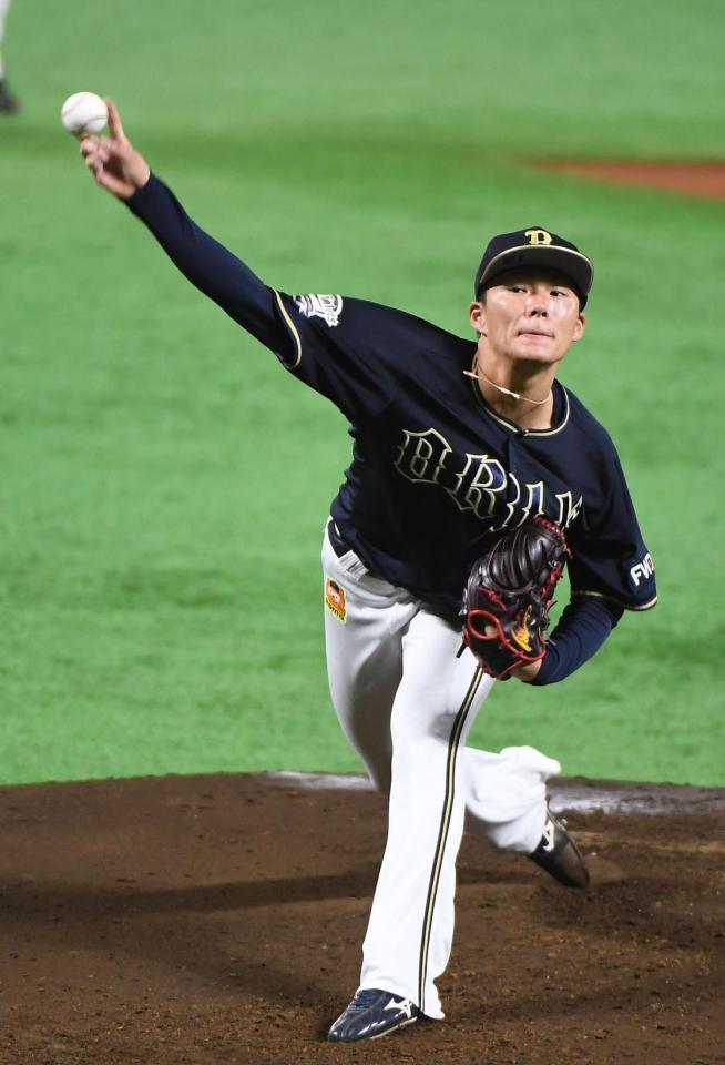 　先発し力投するオリックス・山本