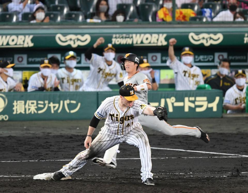 巨人 代打重信が３ボールから痛恨の投ゴロ併殺 七回の反撃は２点止まり 野球 デイリースポーツ Online