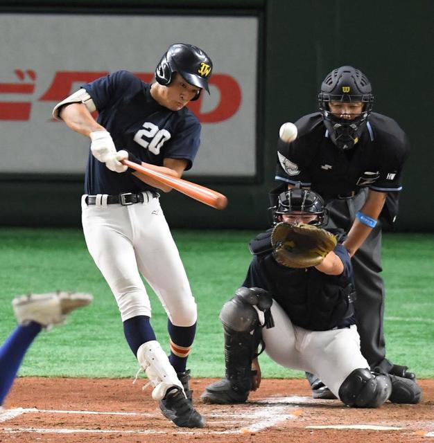 プロ志望高校生合同練習会 高寺は5安打も放って猛アピールしていた