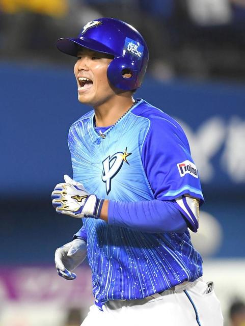 DeNAドラ6蛯名がプロ初安打初本塁打「最高の結果になり、うれしい
