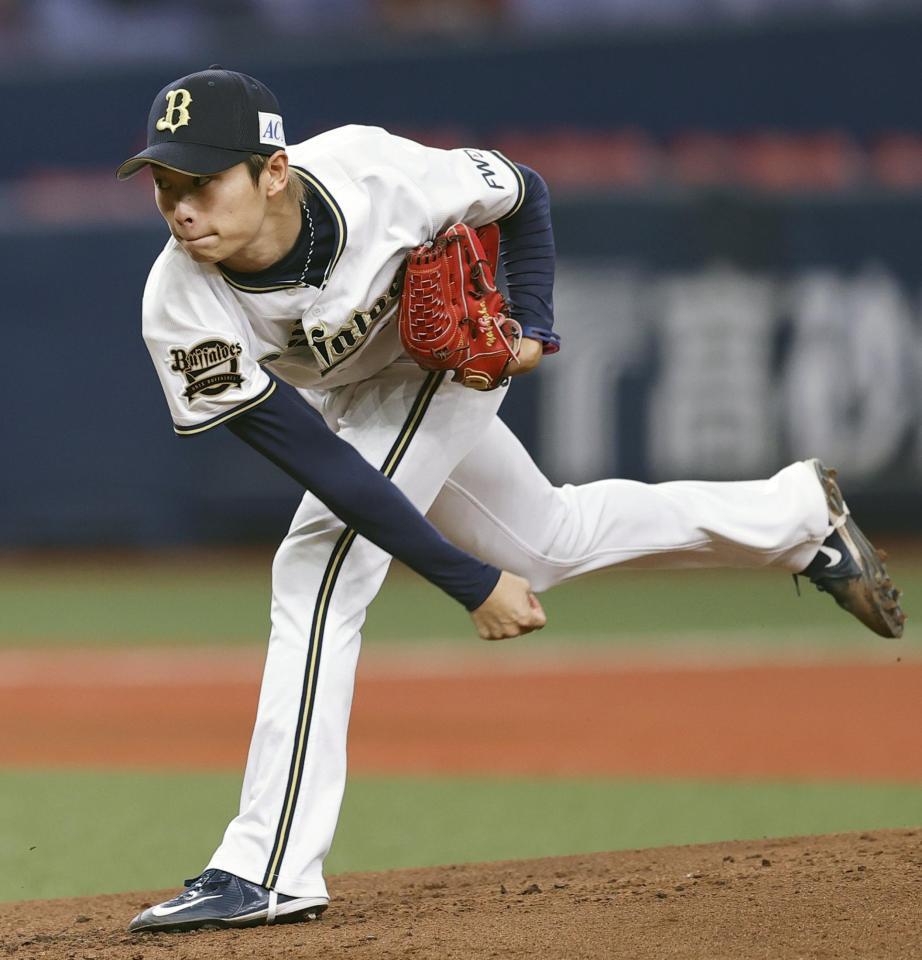 　楽天戦に先発したオリックス・山岡