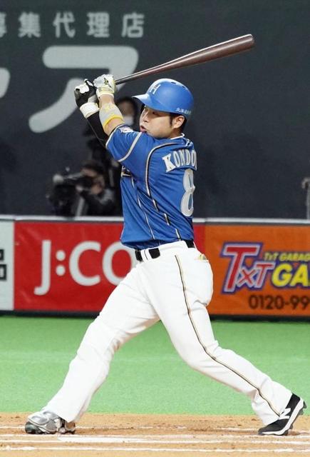 日本ハム・近藤　１試合４二塁打！プロ野球タイ記録　初５安打で首位打者見えた