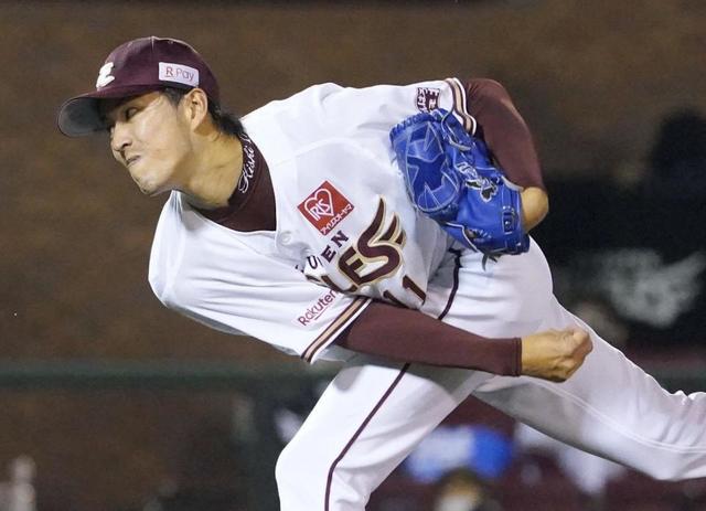 楽天・岸が史上９０人目の通算２０００投球回達成　７回３失点で交代