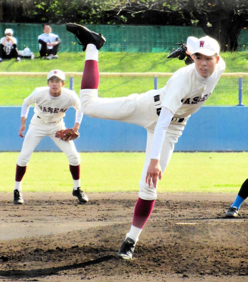 　完投勝利を挙げた早実の田和