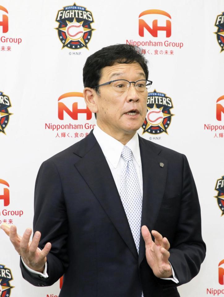 来季の続投が決まった栗山監督（代表撮影）