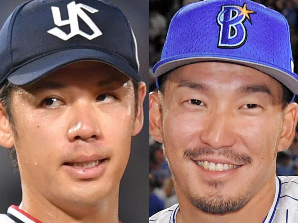 　ＦＡ権を行使したヤクルト・小川（左）とＤｅＮＡ・梶谷