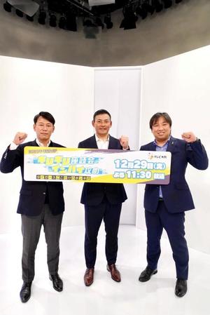　収録に参加した（左から）井端弘和氏、川上憲伸氏、里崎智也氏