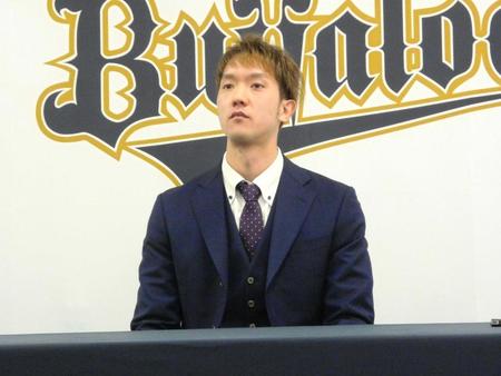 　２回目の契約更改交渉に臨んだオリックス・田嶋