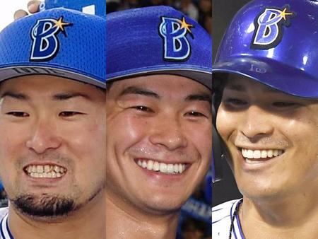 　第１回目に登場する（左から）戸柱、柴田、神里