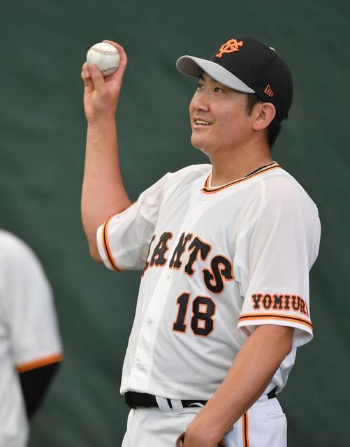 巨人・菅野が４度目ブルペン　直球、カーブのみ５０球