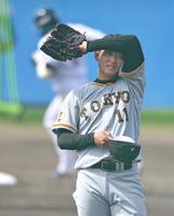 　２回、山田に２ランを打たれた平内（撮影・伊藤笙子）