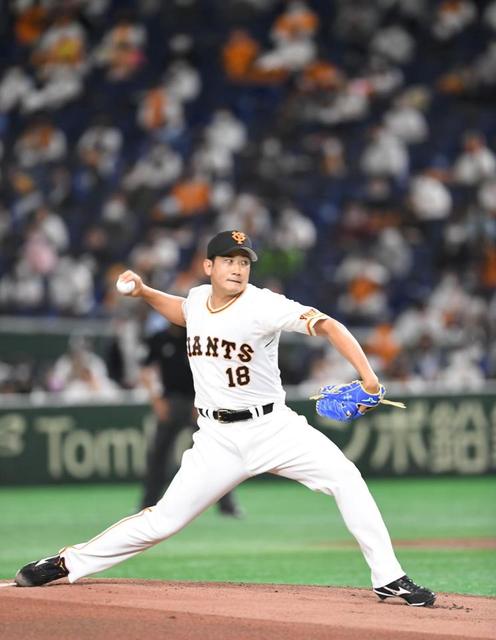 開幕投手が明暗　巨人・菅野は３回無失点、ヤクルト・小川は四回途中７安打２失点