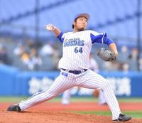 　２番手で登板した風張（撮影・伊藤笙子）