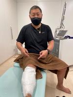 　入れ墨を除去する治療を受ける清原和博氏