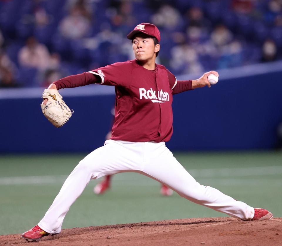 先発し、４イニング３失点の早川　※※　＝バンテリンドームナゴヤ