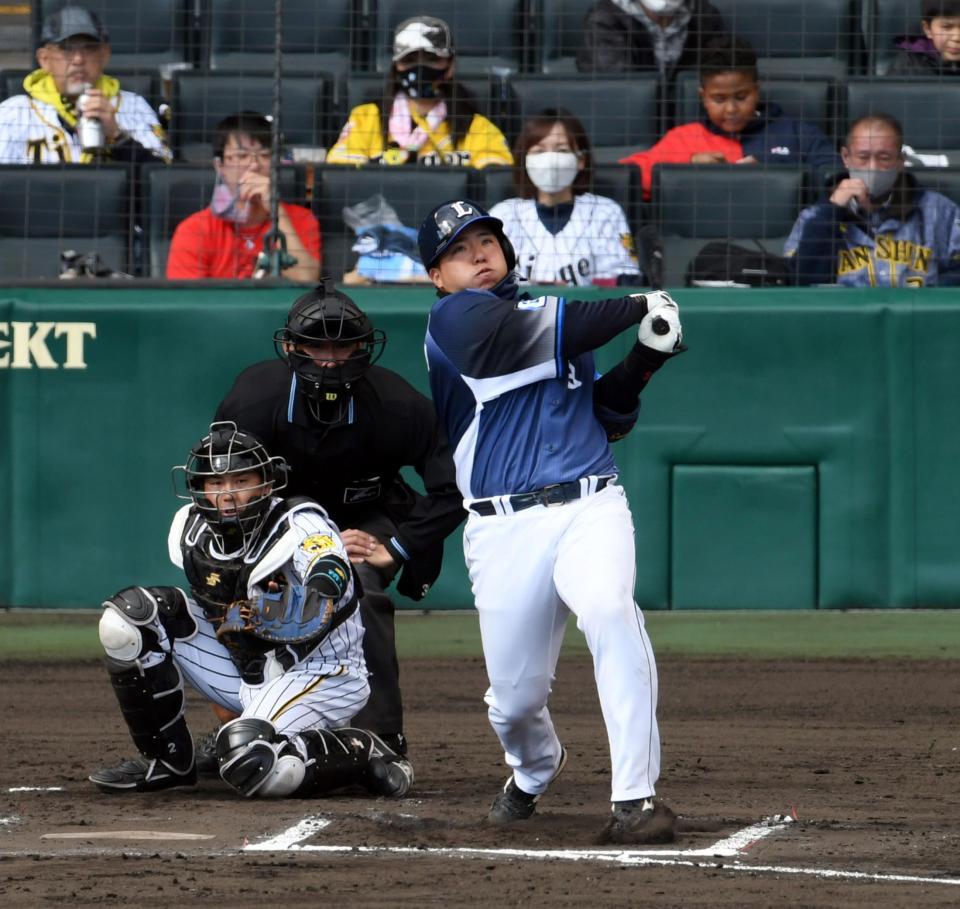 西武 山川が満塁ホームラン 甲子園で どすこい 犠牲フライでもいいと 野球 デイリースポーツ Online