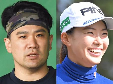 　楽天・田中将大（左）と渋野日向子