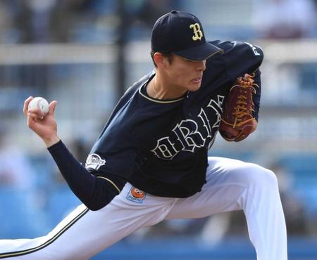 　６回から登板し２回無失点の好投を見せた中川