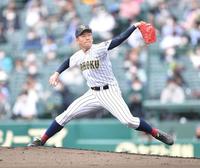 鳥取城北・広田周佑＝甲子園（撮影・伊藤笙子）